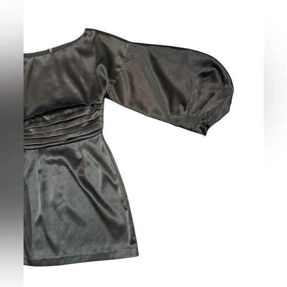 h:ours Cristiano Mini Dress in Black Noir Size Small - Picture 6 of 10